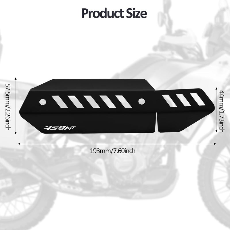 XIDAODIT Exhaust Heat Shield Exhaust Pipe Anti-scalding Cover Compatible with CFMOTO 450MT 450-MT IBEX 450 2023 2024 2025 - Image 4